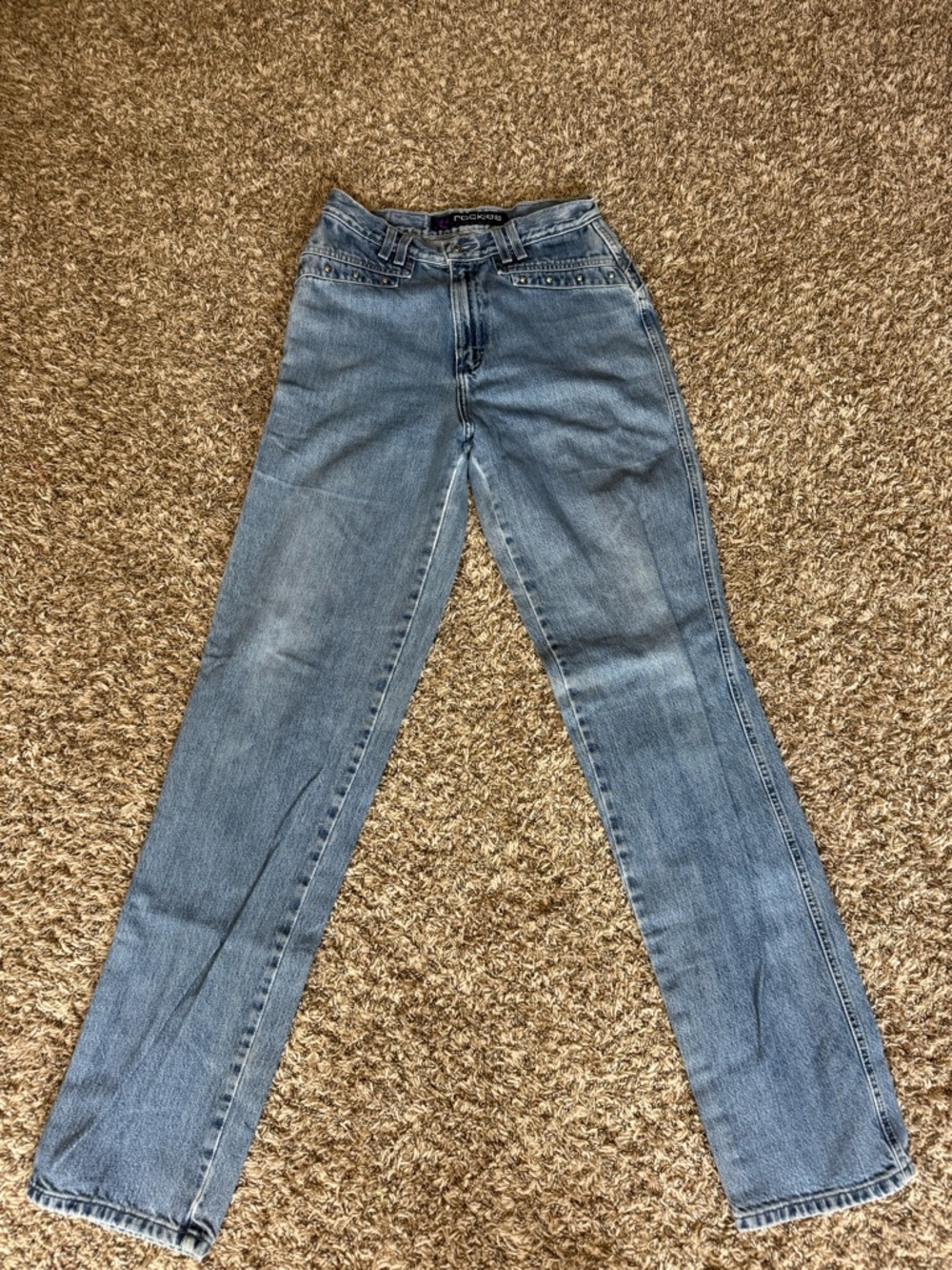 Rockies Women's Light Blue Straight-Leg Jeans